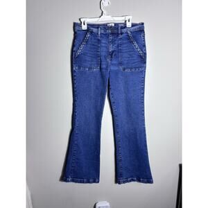 Kensie Women's Blue Jeans Savannah High-Rise Flare Vintage Luxe Denim Size 12/31